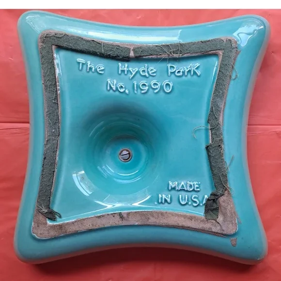 Hyde Park Ashtray Vintage Ceramic Green Mid Century Modern Decor 1990 U.S.A.‎ - Picture 2 of 6